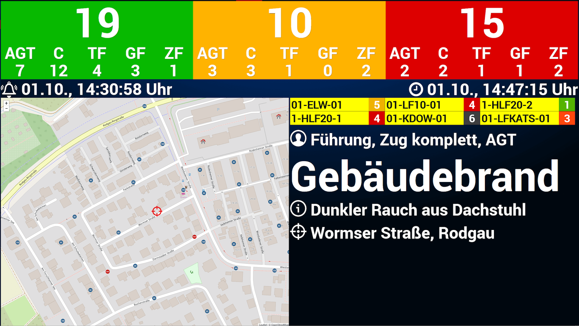 Die Fireboard Einsatzbibliothek im Alarmmonitor