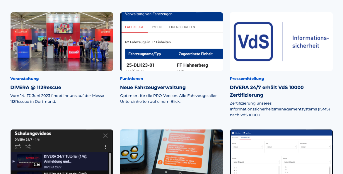 DIVERA 24/7 News im Blog nachlesen