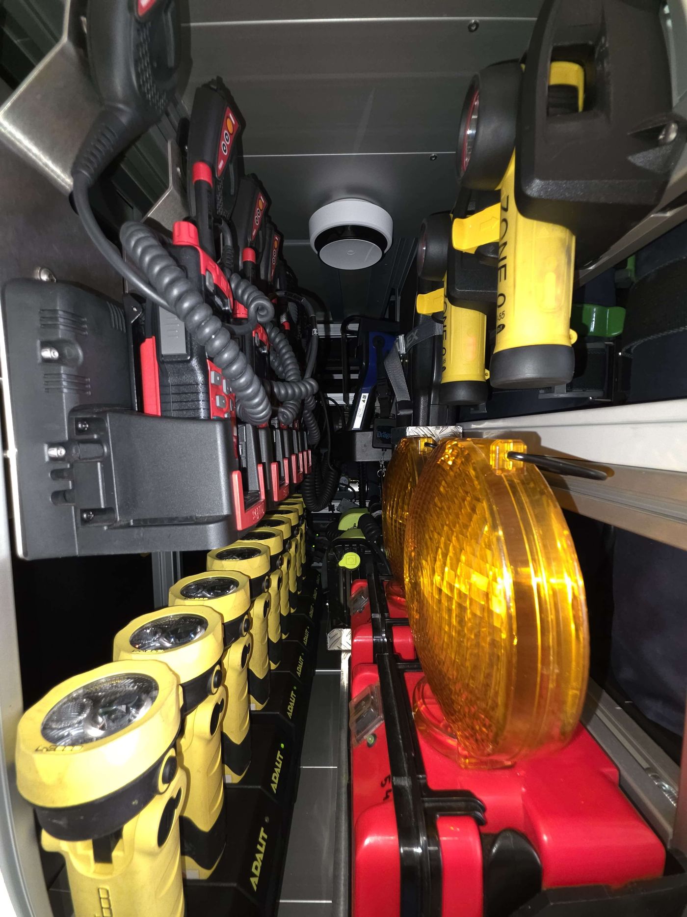 Rauchmelderung zur Brandfrüherkennung in Einsatzfahrzeugen
