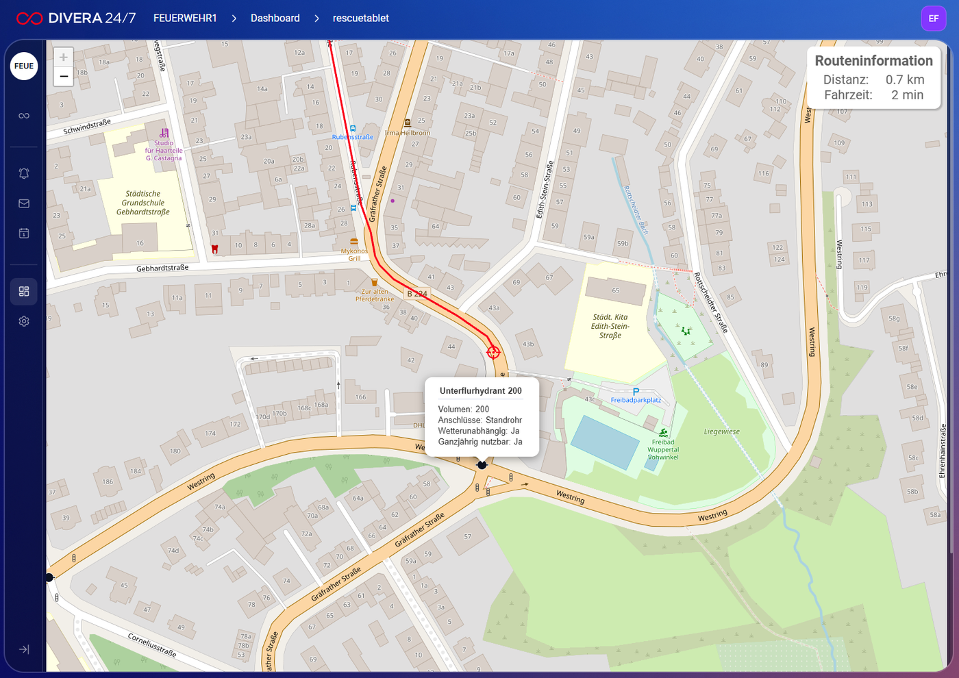 rescuetablet Datenportal in DIVERA 24/7