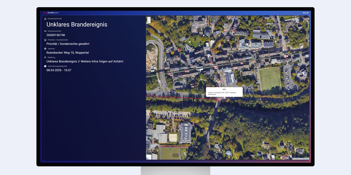 Monitor Konfiguration mit hilfreichen Informationen aus der digitalen "Außenwelt"